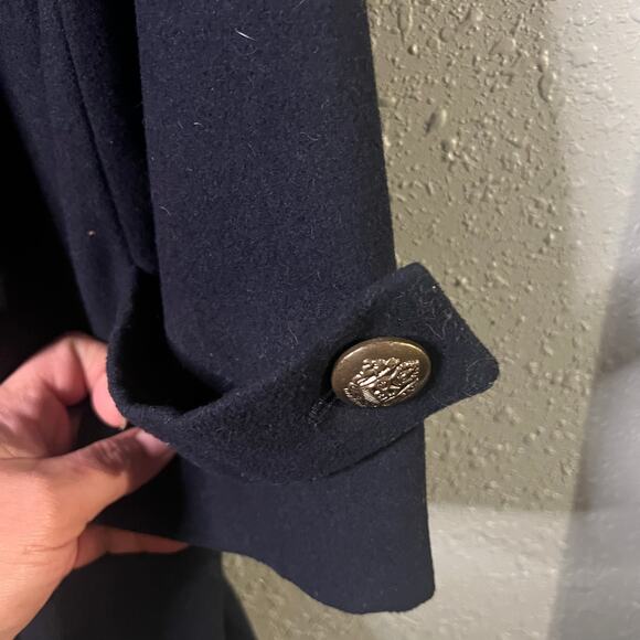 NWT Lane Bryant Women P Coat Navy Blue with Brass Buttons 22/24 Heavy Winter - Picture 6 of 14